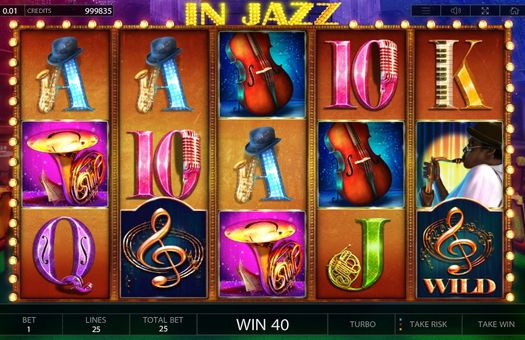 Скриншот слота In Jazz от Endorphina