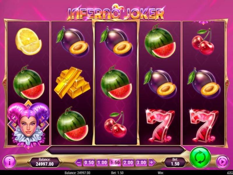 Скриншот слота Inferno Joker от Play'n GO