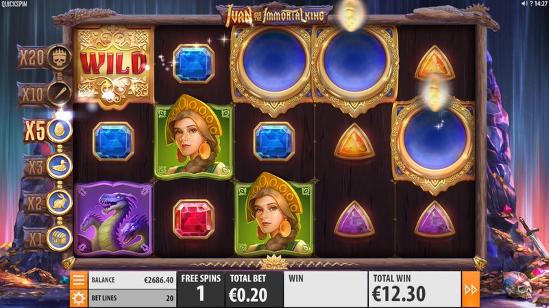 Скриншот слота Ivan and the Immortal King от Quickspin
