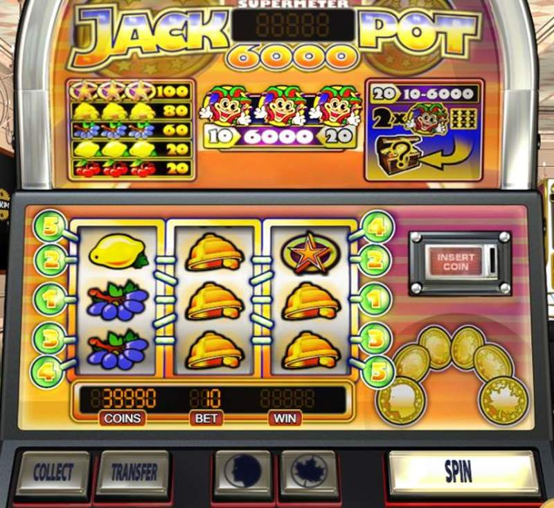 Скриншот слота Jackpot 6000 от NetEnt