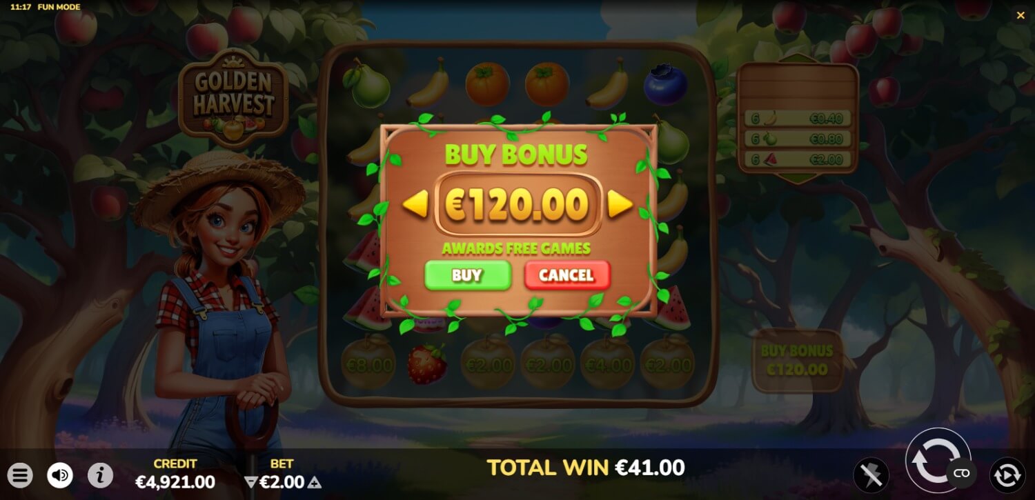 Скриншот слота Jackpot Harvest от Design Works Gaming