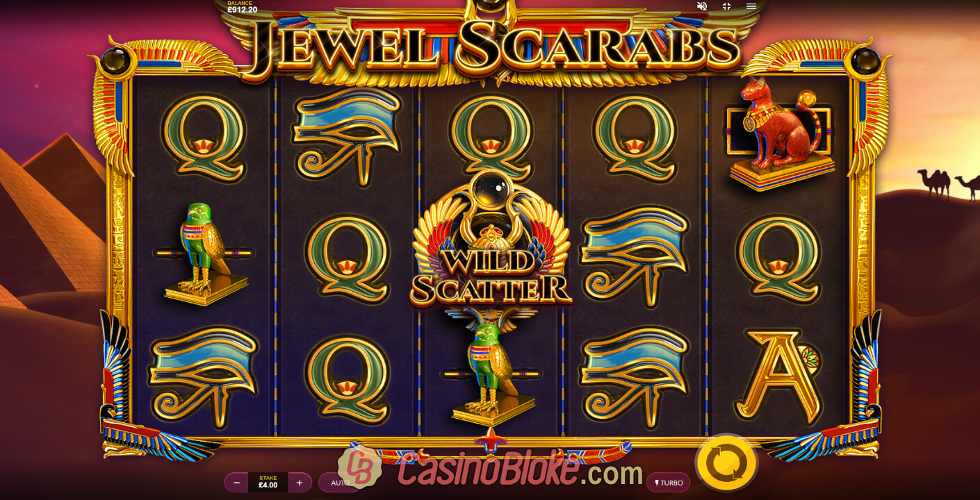 Скриншот слота Jewel scarabs от Red Tiger Gaming