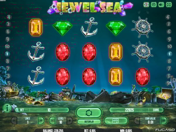 Скриншот слота Jewel Sea от Fugaso