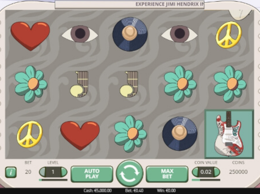 Скриншот слота Jimi Hendrix от NetEnt