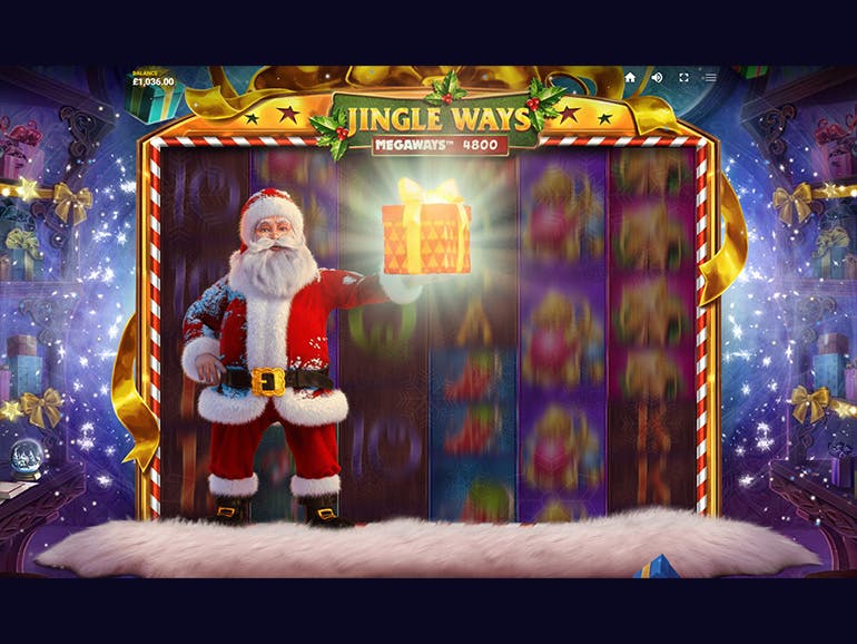 Скриншот слота Jingle Ways Megaways от Red Tiger Gaming