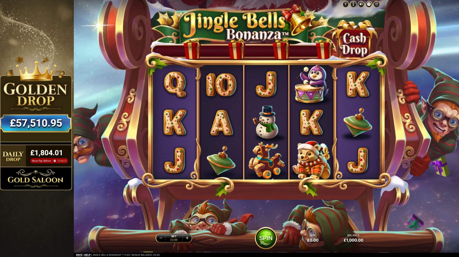 Скриншот слота Jingle Bells от Red Tiger Gaming