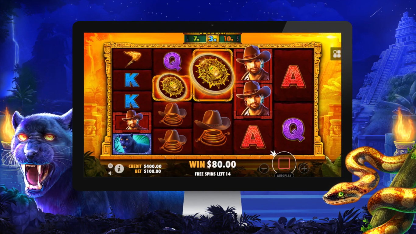 Скриншот слота John Hunter and the Aztec Treasure от Pragmatic Play