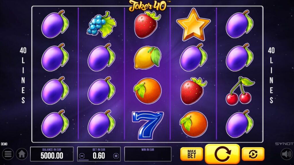 Скриншот слота Joker 40 от SYNOT