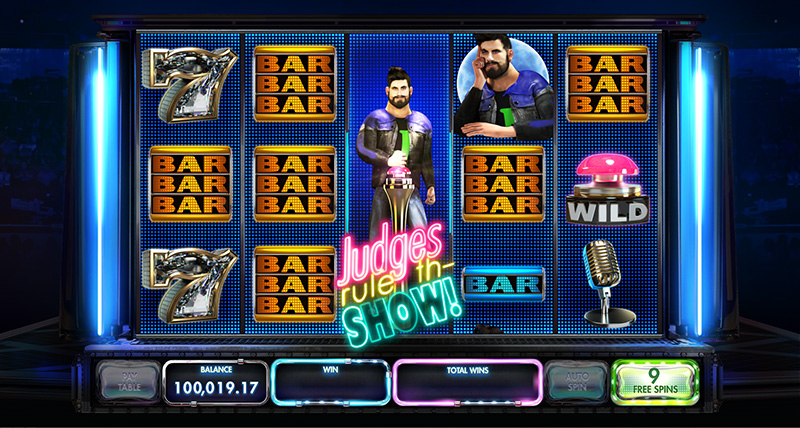 Скриншот слота Judges Rule The Show от Red Rake Gaming