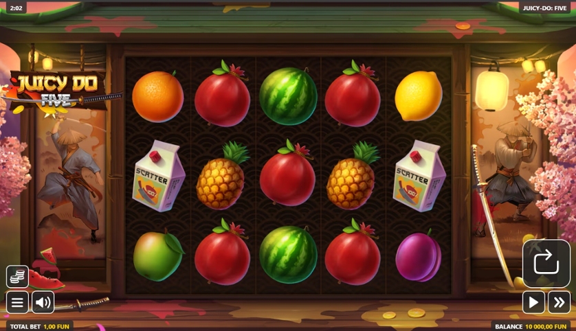 Скриншот слота Juicy Do Five от GameBeat