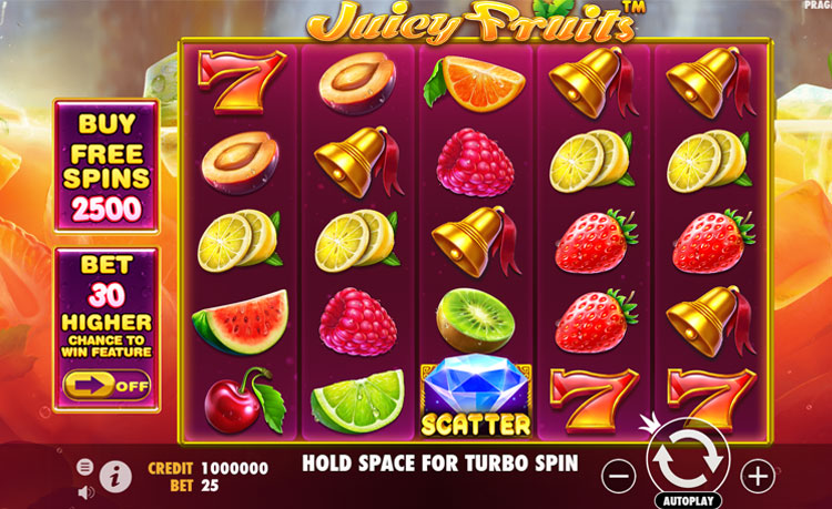Скриншот слота Juicy Fruits от Pragmatic Play