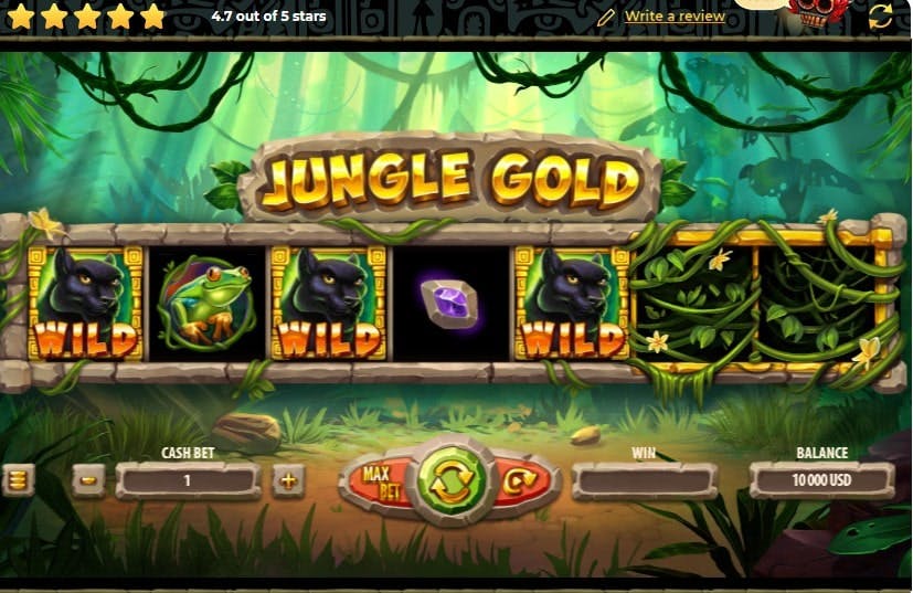 Скриншот слота Jungle Gold от Onlyplay