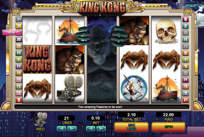 Скриншот слота King Kong от August Gaming
