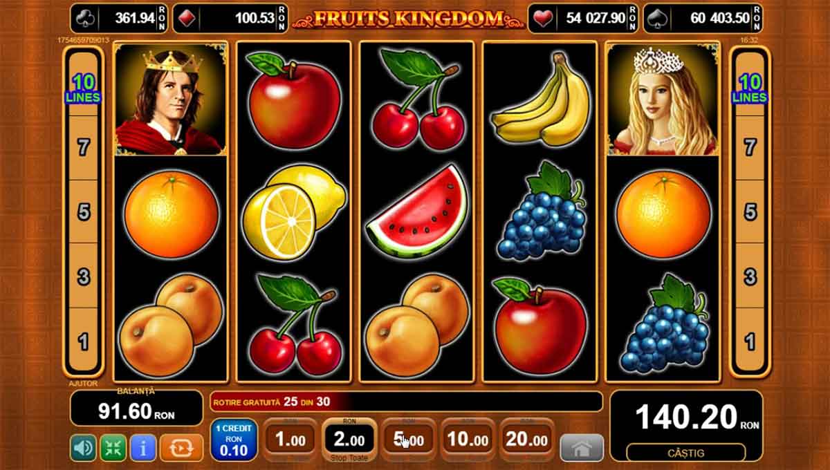 Скриншот слота King Of Fruits от Triple Profits Games