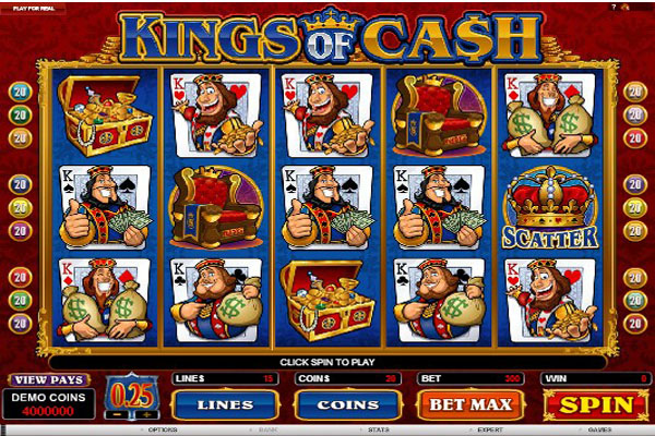 Скриншот слота Kings of Cash от Microgaming