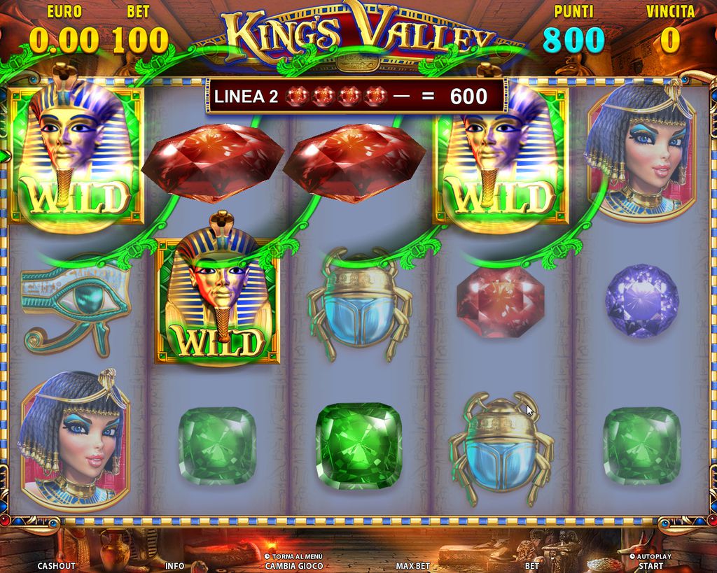 Скриншот слота King’s Valley от Octavian Gaming
