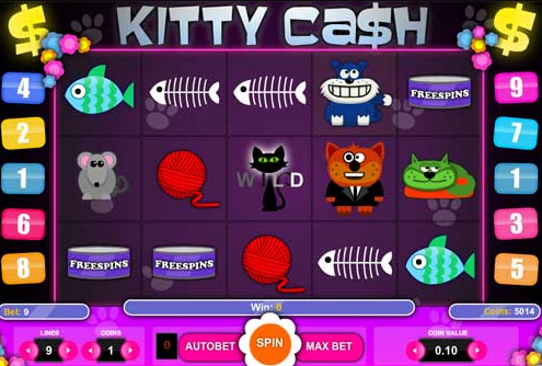 Скриншот слота Kitty Cash от 1x2 Gaming