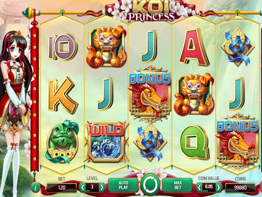 Скриншот слота Koi Princess от NetEnt