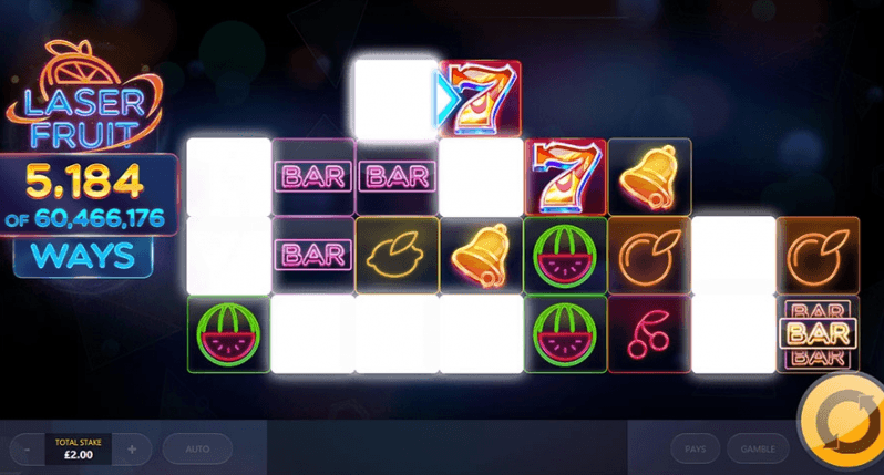 Скриншот слота Laser Fruit от Red Tiger Gaming
