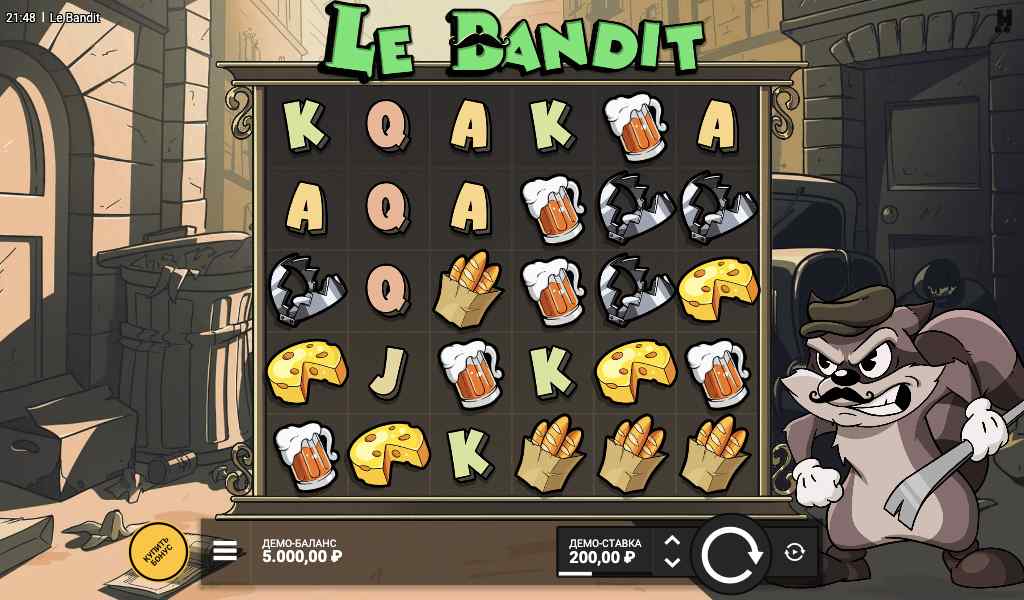 Скриншот слота Le Bandit от Hacksaw Gaming