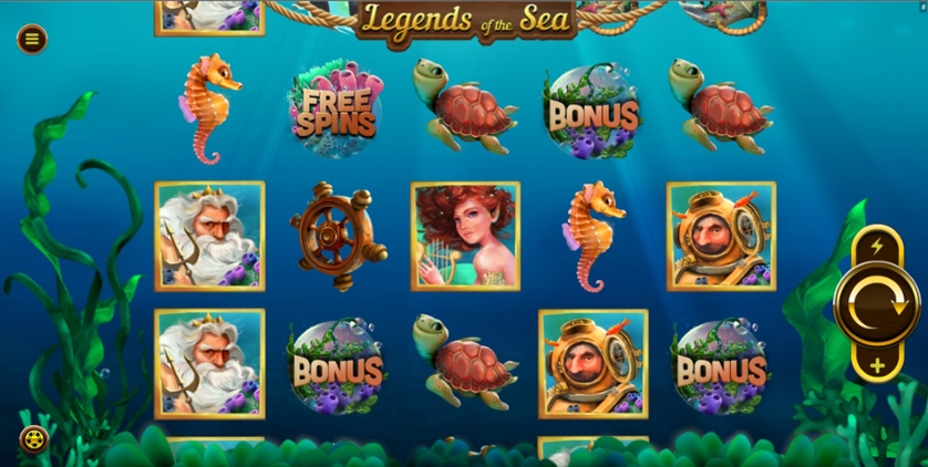 Скриншот слота Legends of the Sea от Mobilots