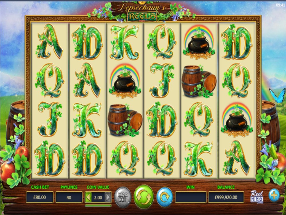 Скриншот слота Leprechaun’s Reels от ReelNRG
