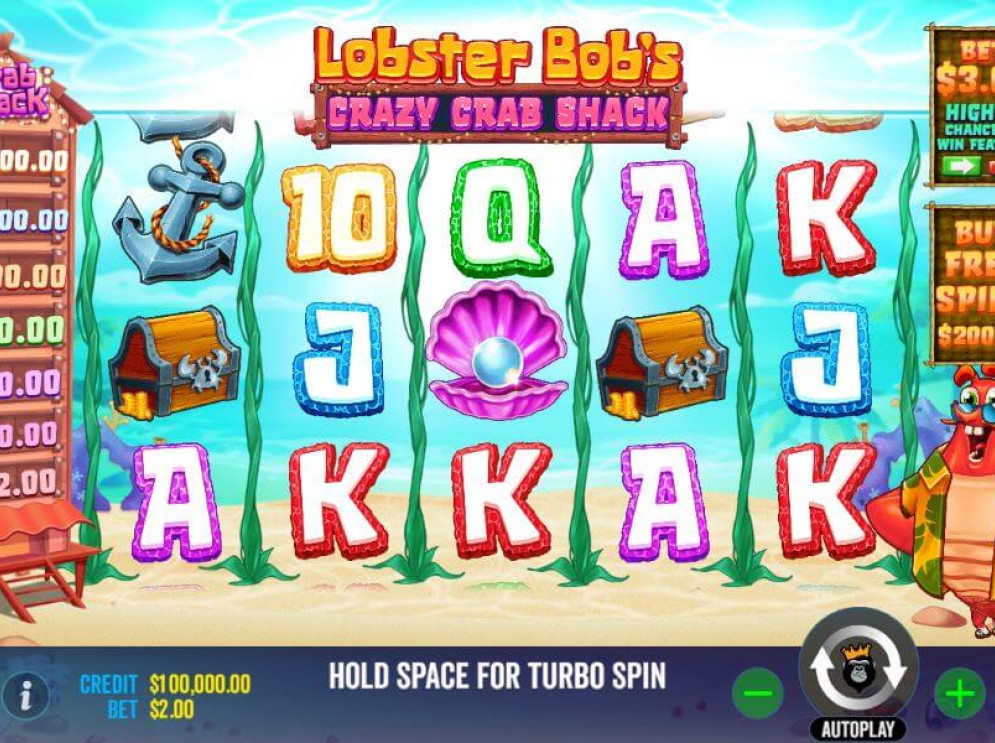 Скриншот слота Lobster Bob’s Crazy Crab Shack от Reel Kingdom