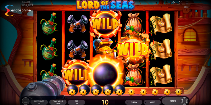 Скриншот слота Lord of the Seas от Endorphina