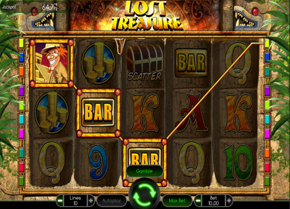 Скриншот слота Lost Treasure от Wazdan