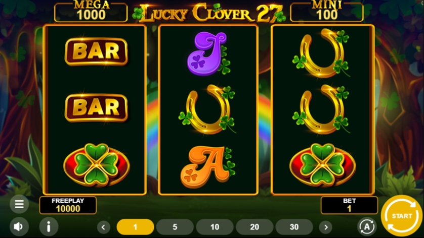 Скриншот слота Lucky Clover 27 от 1Spin4Win