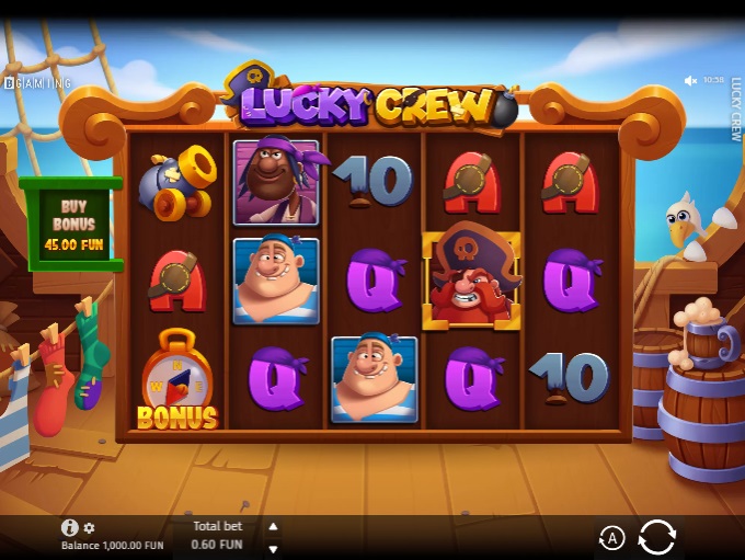 Скриншот слота Lucky Crew от BGaming