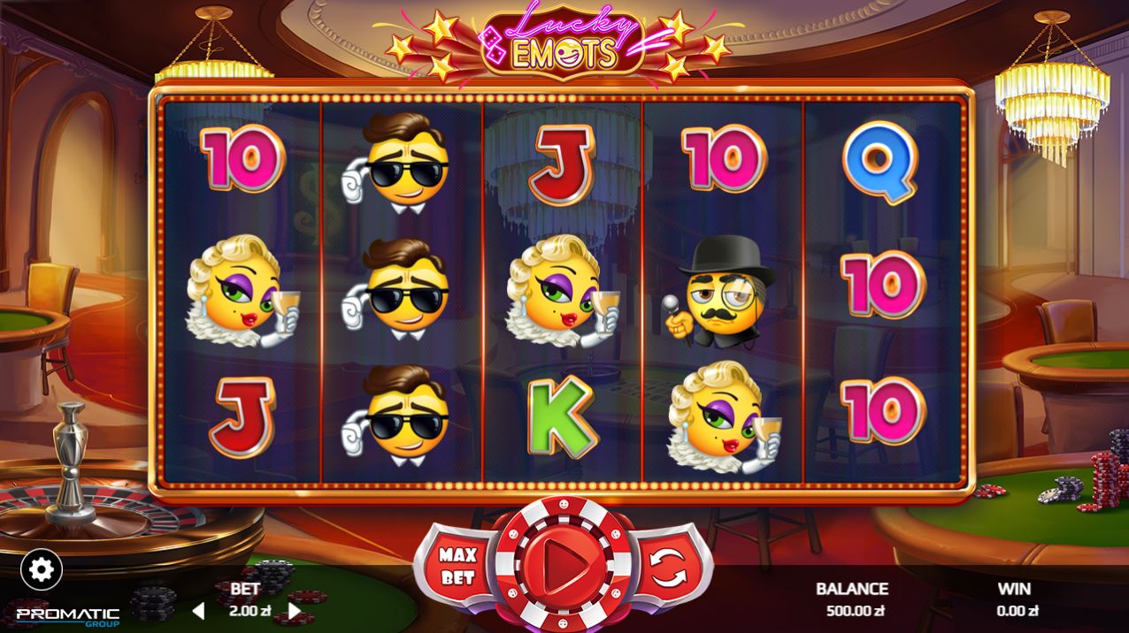 Скриншот слота Lucky Emots от Promatic