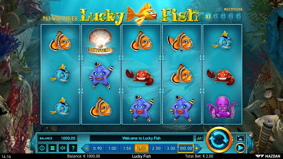 Скриншот слота Lucky Fish от Wazdan