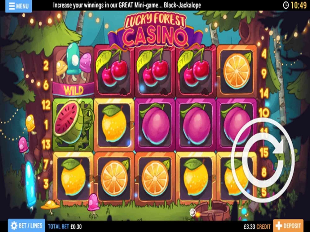 Скриншот слота Lucky Forest Casino от Mancala Gaming