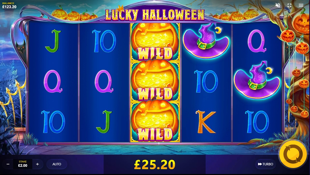 Скриншот слота Lucky Halloween от Red Tiger Gaming