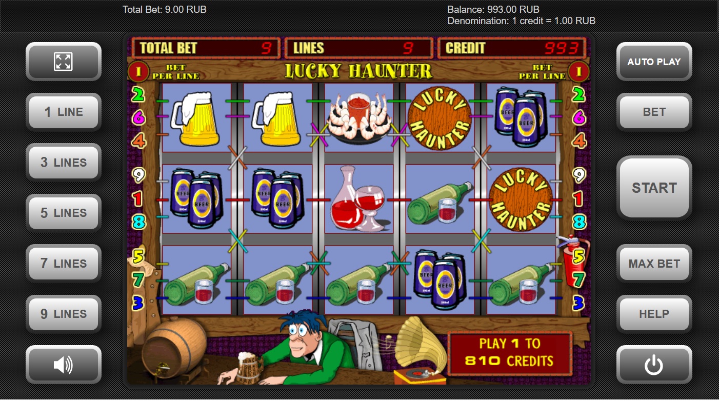 Скриншот слота Lucky Haunter от Igrosoft