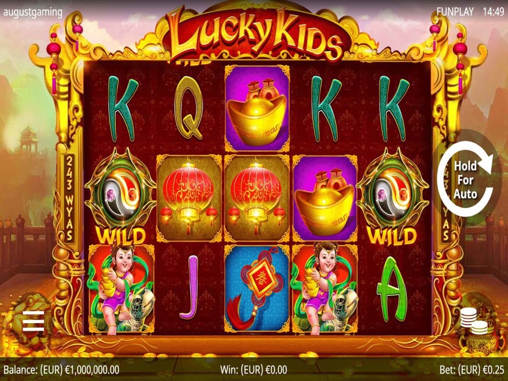 Скриншот слота Lucky Kids от August Gaming