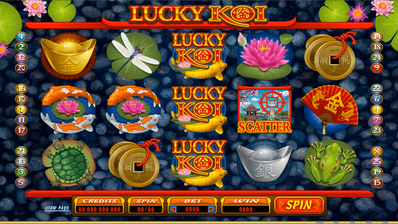 Скриншот слота Lucky Koi от Microgaming