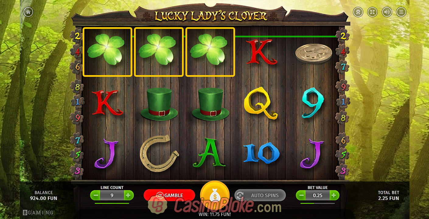Скриншот слота Lucky Lady’s Clover от BGaming