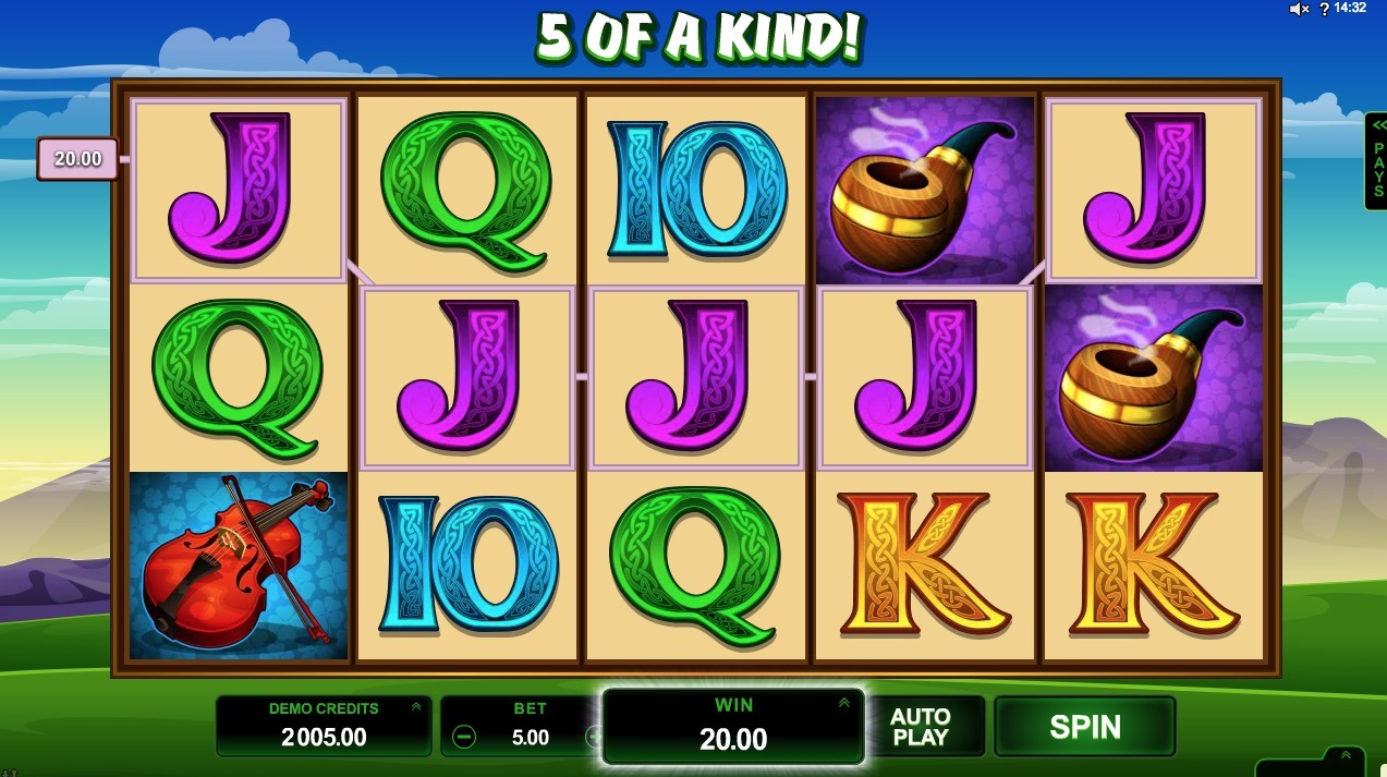 Скриншот слота Lucky Leprechaun от Microgaming