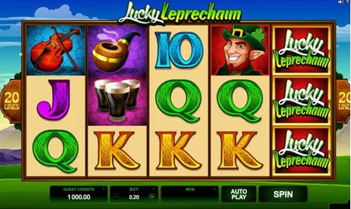 Скриншот слота Lucky Leprechaun от Microgaming