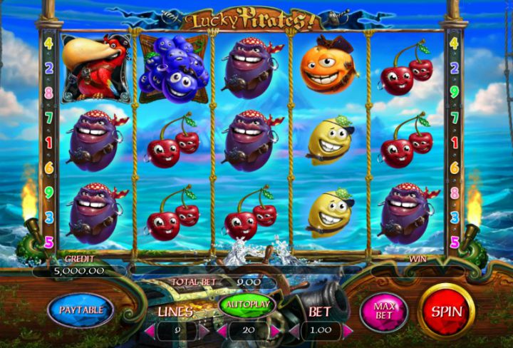 Скриншот слота Lucky Pirates от Playson