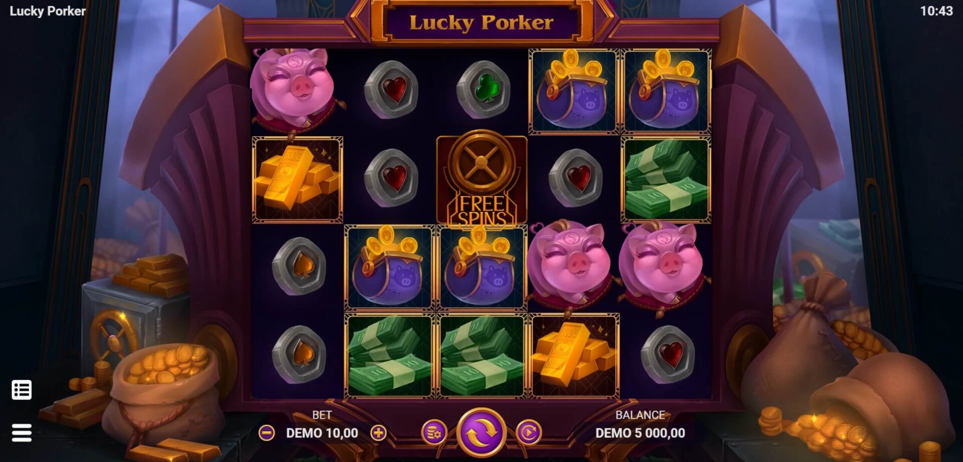 Скриншот слота Lucky Porker от Evoplay Entertainment