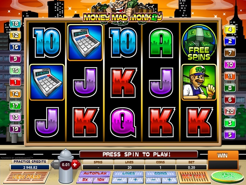 Скриншот слота Mad Monkey от NextGen