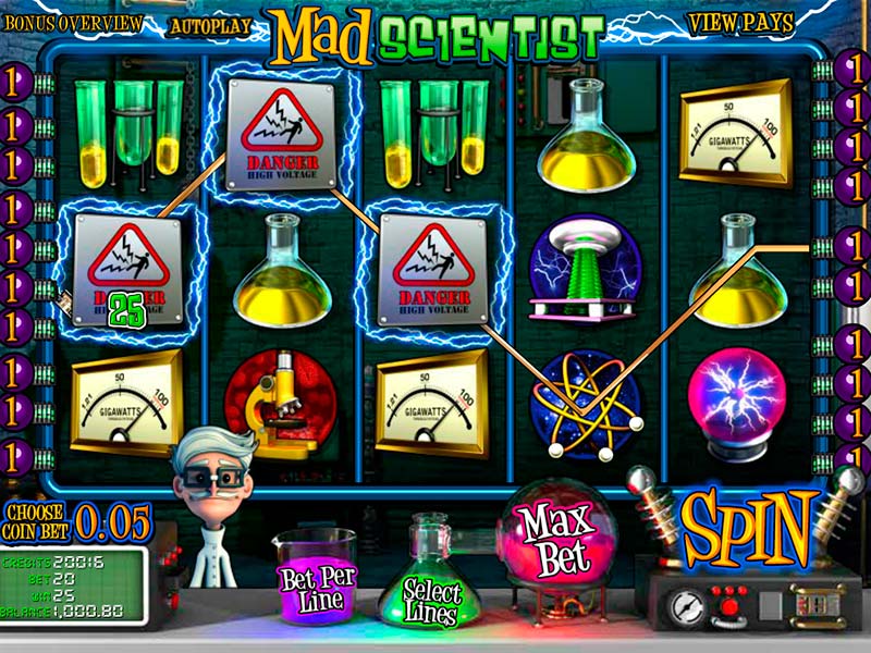 Скриншот слота Mad Scientist: Игровой автомат от Betsoft