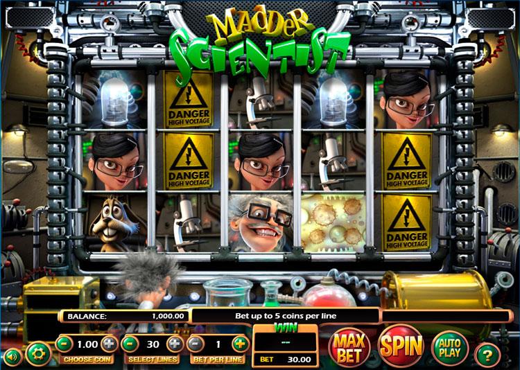 Скриншот слота Madder Scientist от Betsoft