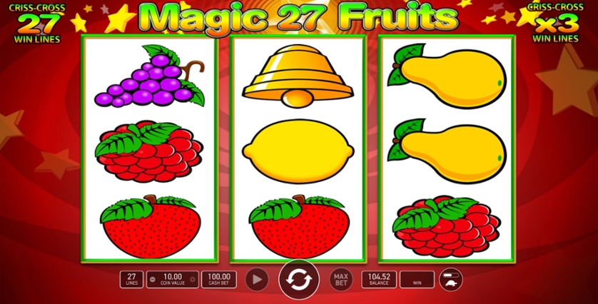 Скриншот слота Magic Fruits 27 от Wazdan