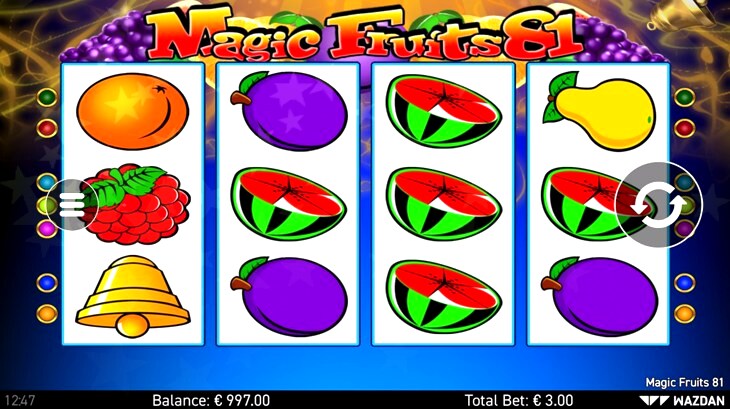 Скриншот слота Magic Fruits 81 от Wazdan