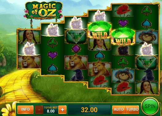 Скриншот слота Magic of Oz от GamesOS
