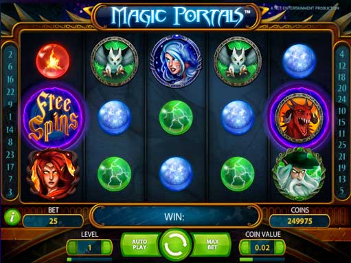 Скриншот слота Magic Portals от NetEnt